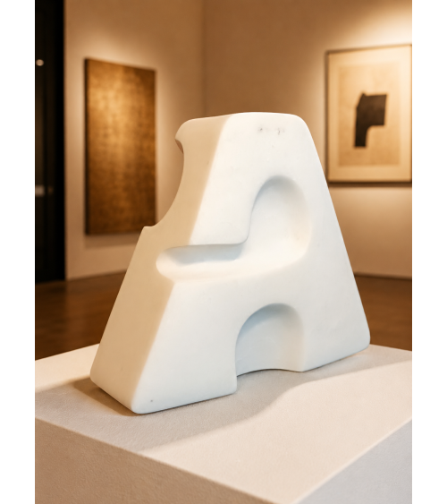 Sculpture « Typo A Albâtre » Marie-Laure Teisseire Série Typo | Madele