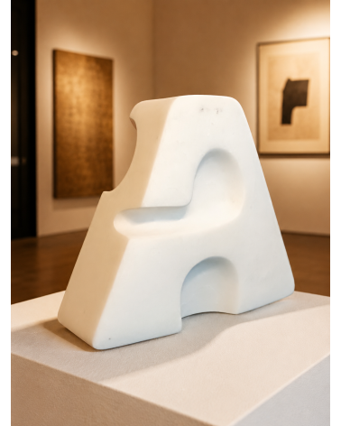 Sculpture « Typo A Albâtre » Marie-Laure Teisseire Série Typo | Madele