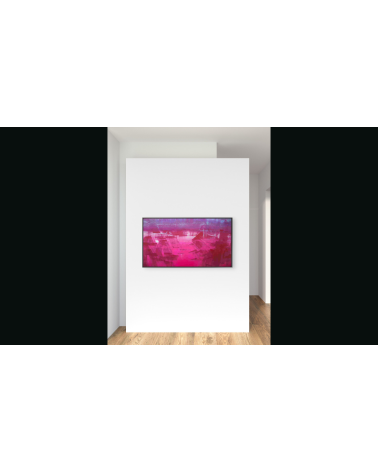 LES VOILES ROUGES – Danielle COMBE LE MARC | Art contemporain abstrait