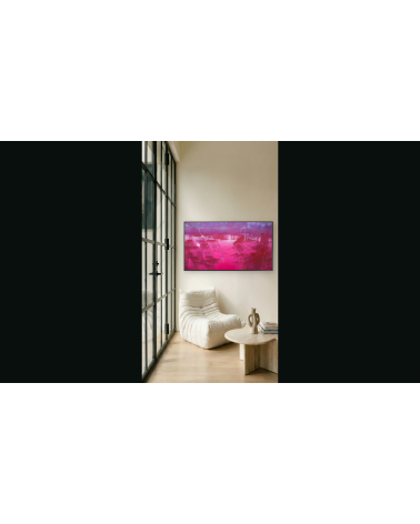 LES VOILES ROUGES – Danielle COMBE LE MARC | Art contemporain abstrait