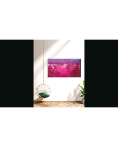 LES VOILES ROUGES – Danielle COMBE LE MARC | Art contemporain abstrait
