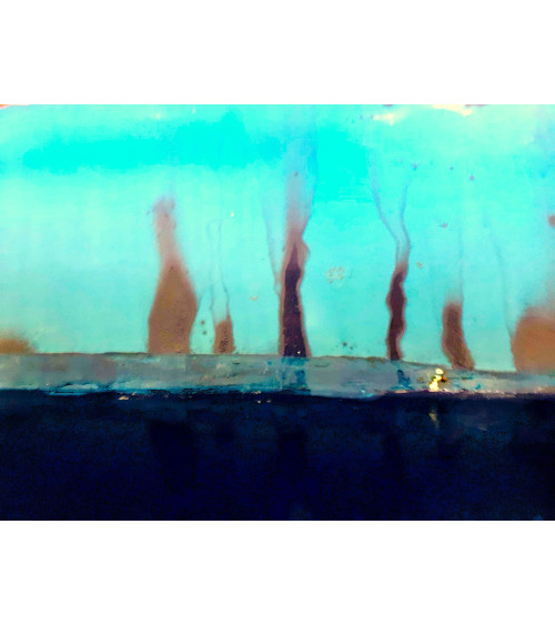 PROMENADE SOUS LES ARBRES ROUGES | Tableau abstrait contemporain