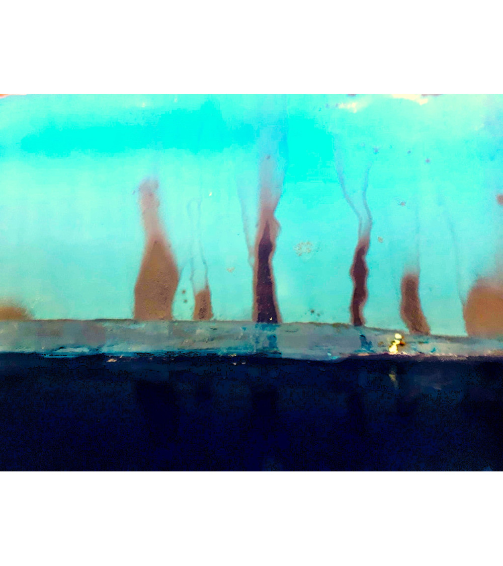 PROMENADE SOUS LES ARBRES ROUGES | Tableau abstrait contemporain
