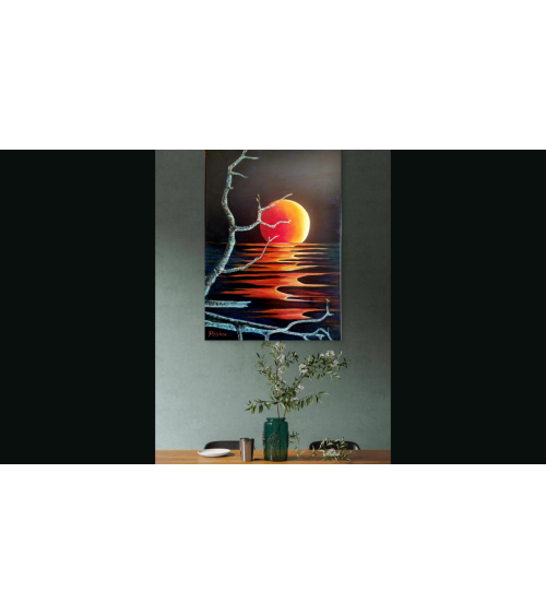 Le Vieil Arbre et la Mer – Peinture à l'huile PHYBRA | Madeleine Home
