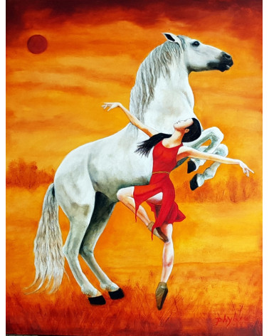 LANCER DE LUNE PAR DESSUS NAPOLEON – Peinture PHYBRA | LEV Arts