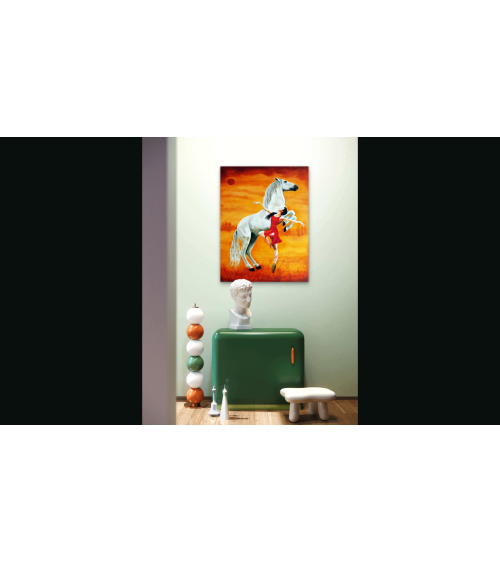 LANCER DE LUNE PAR DESSUS NAPOLEON – Peinture PHYBRA | LEV Arts