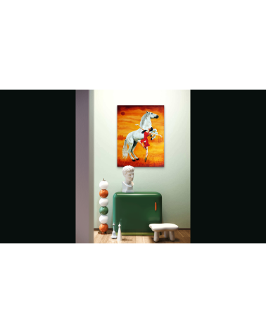 LANCER DE LUNE PAR DESSUS NAPOLEON – Peinture PHYBRA | LEV Arts