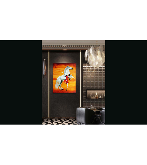 LANCER DE LUNE PAR DESSUS NAPOLEON – Peinture PHYBRA | LEV Arts