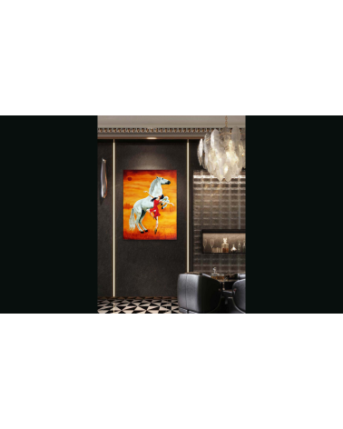 LANCER DE LUNE PAR DESSUS NAPOLEON – Peinture PHYBRA | LEV Arts