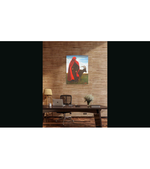 LE GARDIEN A LA LIMITE DU TEMPS – Peinture PHYBRA | LEV Arts