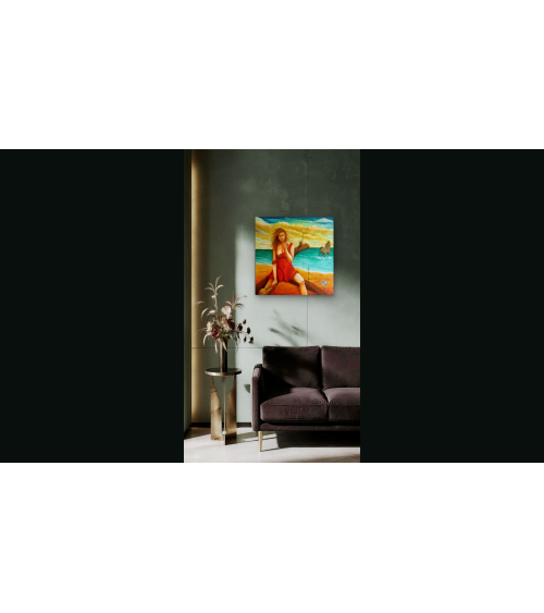LA GARDIENNE DE L'INSOUCIANCE – Peinture PHYBRA | LEV Arts Contempo