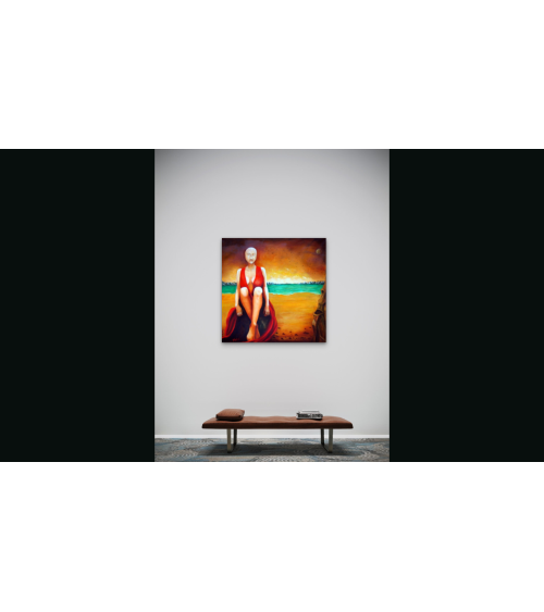 LA GARDIENNE DE L'INDIFFERENCE – Peinture PHYBRA | LEV Arts Contempo