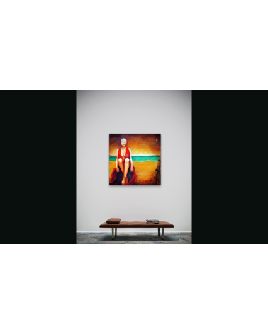 LA GARDIENNE DE L'INDIFFERENCE – Peinture PHYBRA | LEV Arts Contempo