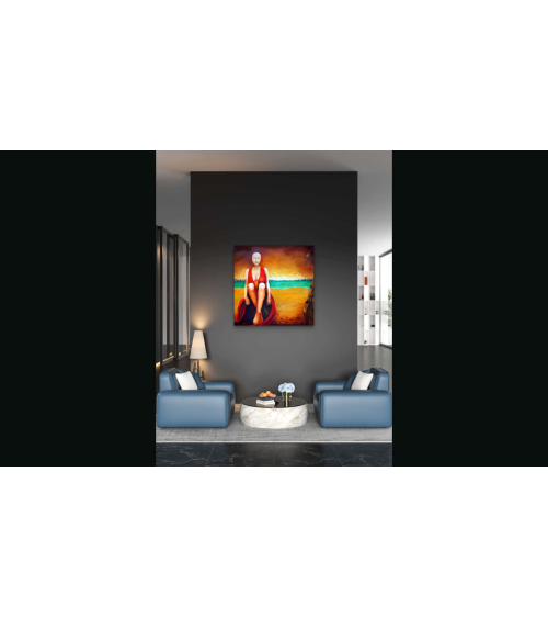 LA GARDIENNE DE L'INDIFFERENCE – Peinture PHYBRA | LEV Arts Contempo