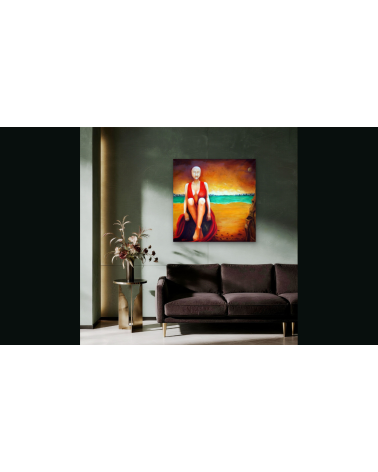 LA GARDIENNE DE L'INDIFFERENCE – Peinture PHYBRA | LEV Arts Contempo