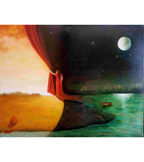 POUR QU'UN CIEL FLAMBOIE – Peinture PHYBRA | LEV Arts Contemporains