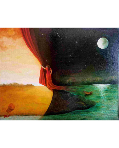 POUR QU'UN CIEL FLAMBOIE – Peinture PHYBRA | LEV Arts Contemporains