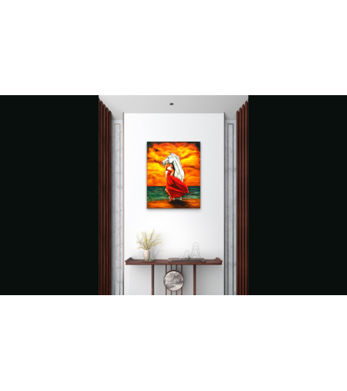 CHEVAL MOQUEUR – Peinture PHYBRA | LEV Arts Contemporains
