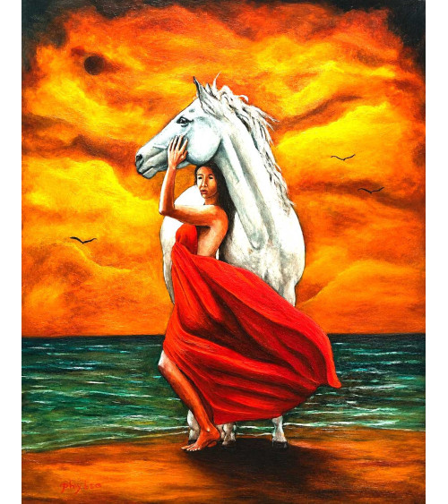 CHEVAL MOQUEUR – Peinture PHYBRA | LEV Arts Contemporains