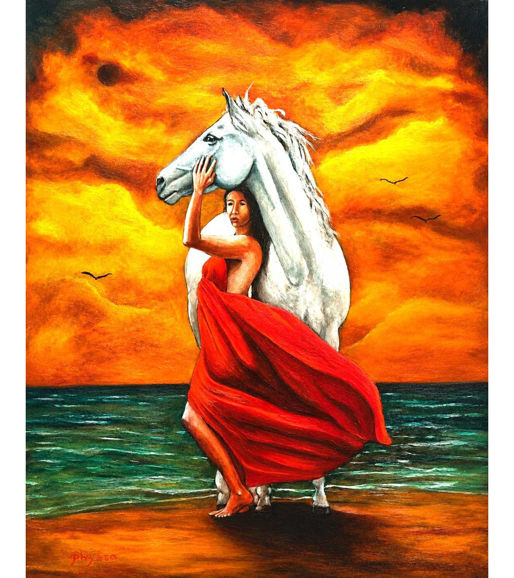 CHEVAL MOQUEUR – Peinture PHYBRA | LEV Arts Contemporains