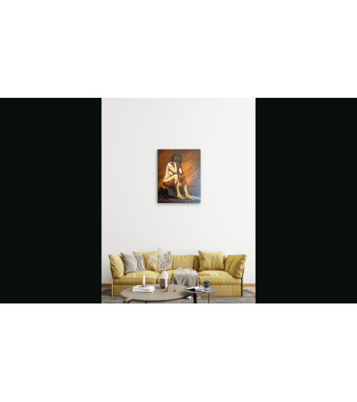 LA BOUDEUSE – Peinture PHYBRA | LEV Arts Contemporains