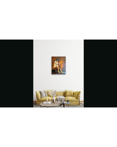 LA BOUDEUSE – Peinture PHYBRA | LEV Arts Contemporains