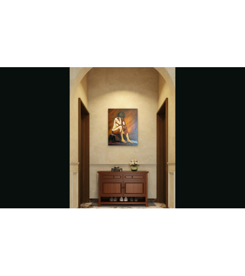 LA BOUDEUSE – Peinture PHYBRA | LEV Arts Contemporains