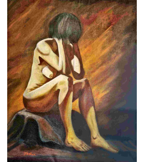 LA BOUDEUSE – Peinture PHYBRA | LEV Arts Contemporains