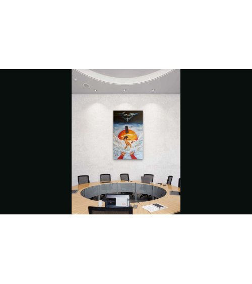 DIEU NE S'ATTRAPE PAS, IL S'IMPLORE– Peinture PHYBRA | LEV Arts