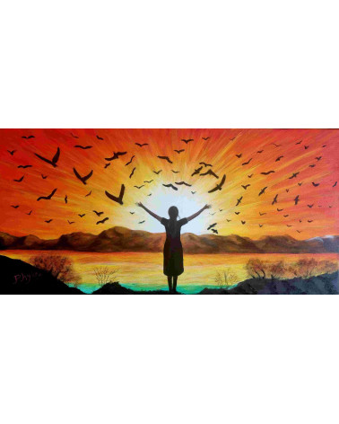 Bienvenue – Peinture à l'huile de PHYBRA | LEV Arts Contemporains