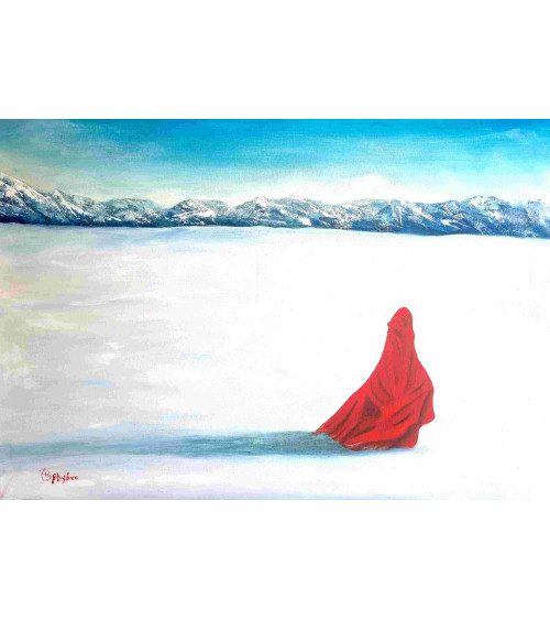 EN COUPANT PAR LE LAC  – Peinture à l'huile de PHYBRA | LEV Arts
