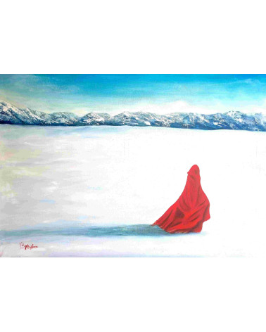 EN COUPANT PAR LE LAC  – Peinture à l'huile de PHYBRA | LEV Arts