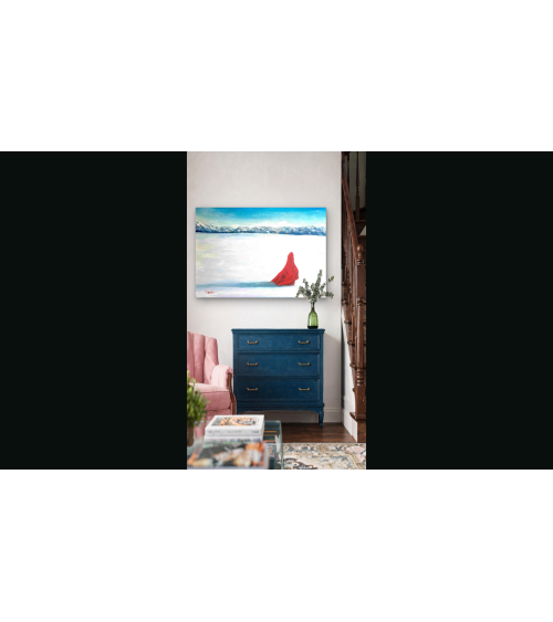 EN COUPANT PAR LE LAC  – Peinture à l'huile de PHYBRA | LEV Arts