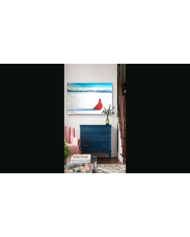 EN COUPANT PAR LE LAC  – Peinture à l'huile de PHYBRA | LEV Arts