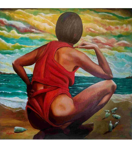 LA GARDIENNE DE L'ESPERANCE– Peinture PHYBRA | LEV Arts Contemporains