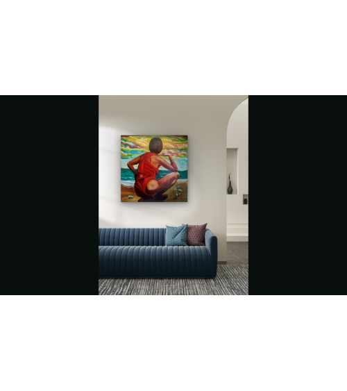 LA GARDIENNE DE L'ESPERANCE– Peinture PHYBRA | LEV Arts Contemporains