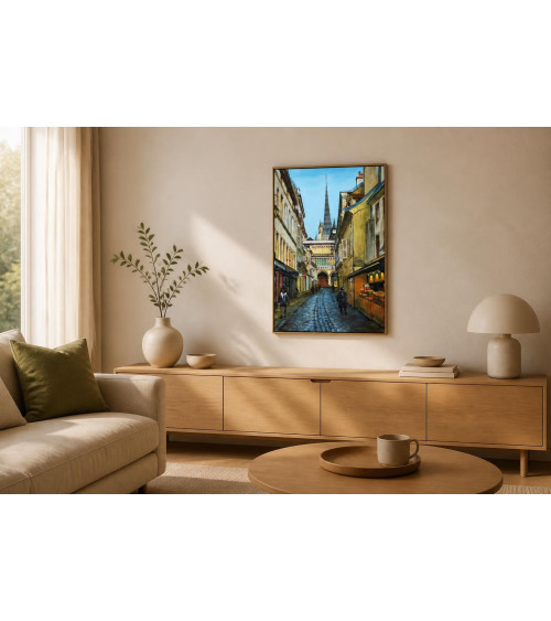 Rue Musette, Dijon – Peinture à l'huile, Oleksandr Puzyr
