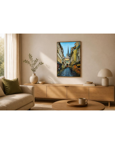 Rue Musette, Dijon – Peinture à l'huile, Oleksandr Puzyr
