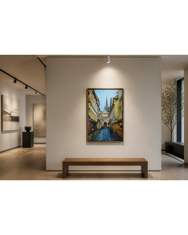 Rue Musette, Dijon – Peinture à l'huile, Oleksandr Puzyr