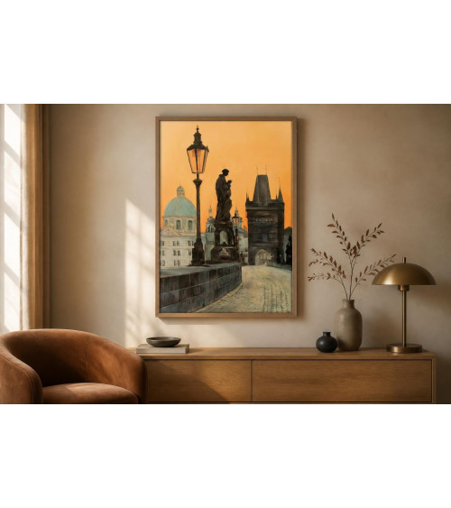 Prague – Peinture urbaine à l'huile, Oleksandr Puzyr