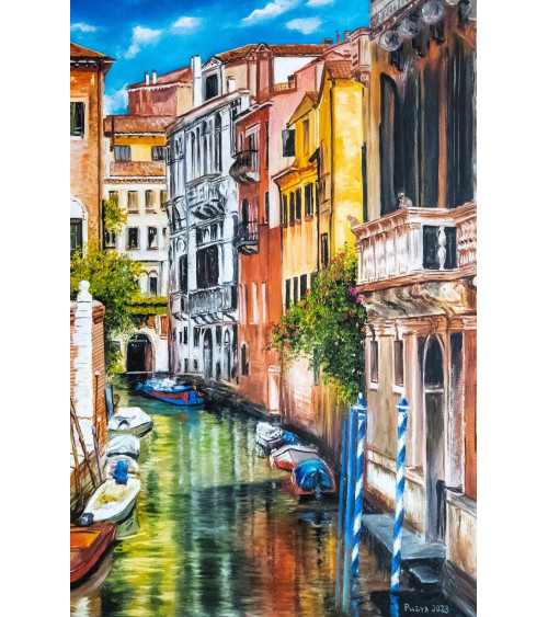 couleurs de venise – Peinture urbaine à l'huile, Oleksandr Puzyr
