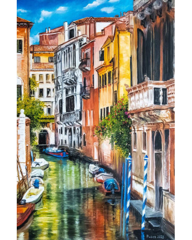 couleurs de venise – Peinture urbaine à l'huile, Oleksandr Puzyr