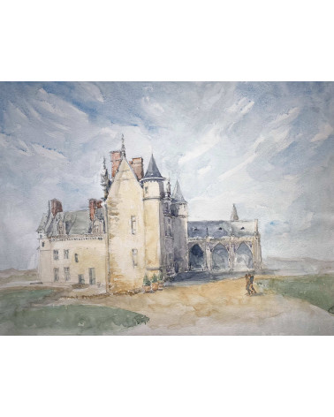 Aquarelle du Château d'Amboise