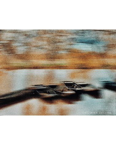 Barques de Loire – Digigraphie d’art | Oksana Chilikina