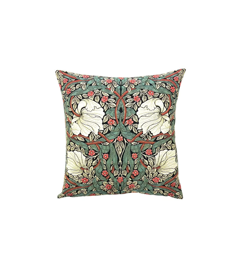 Coussin décor W.MORRIS Pimpernel vert