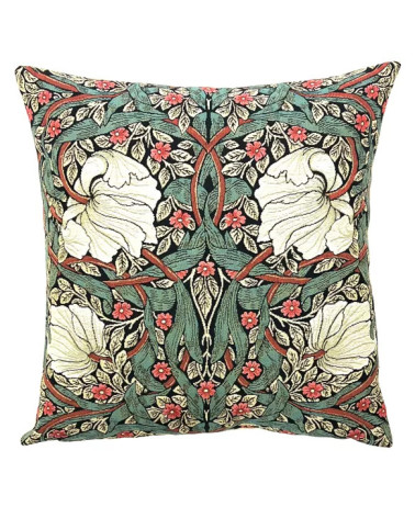 Coussin décor W.MORRIS Pimpernel vert