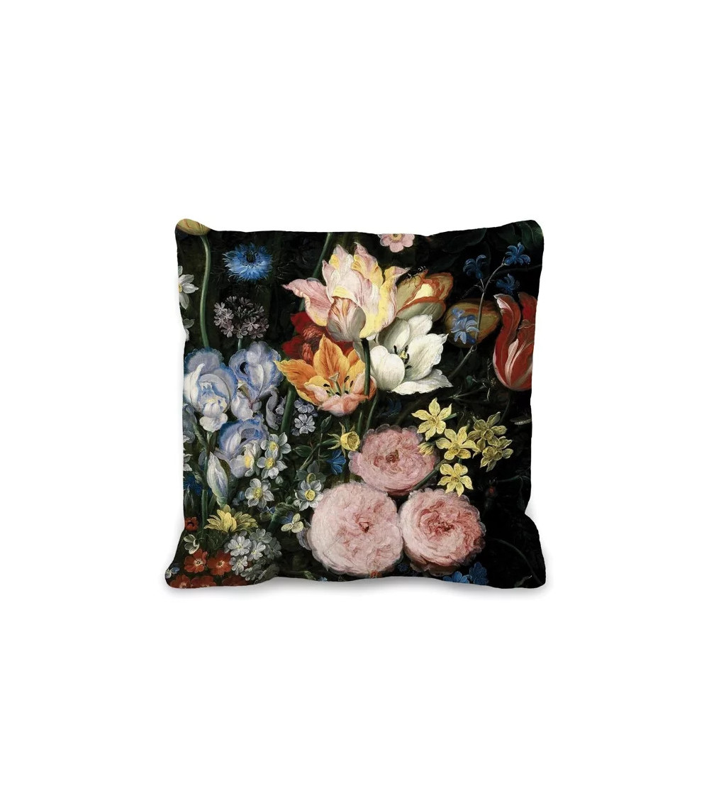 Housse de coussin baroque et fleuri