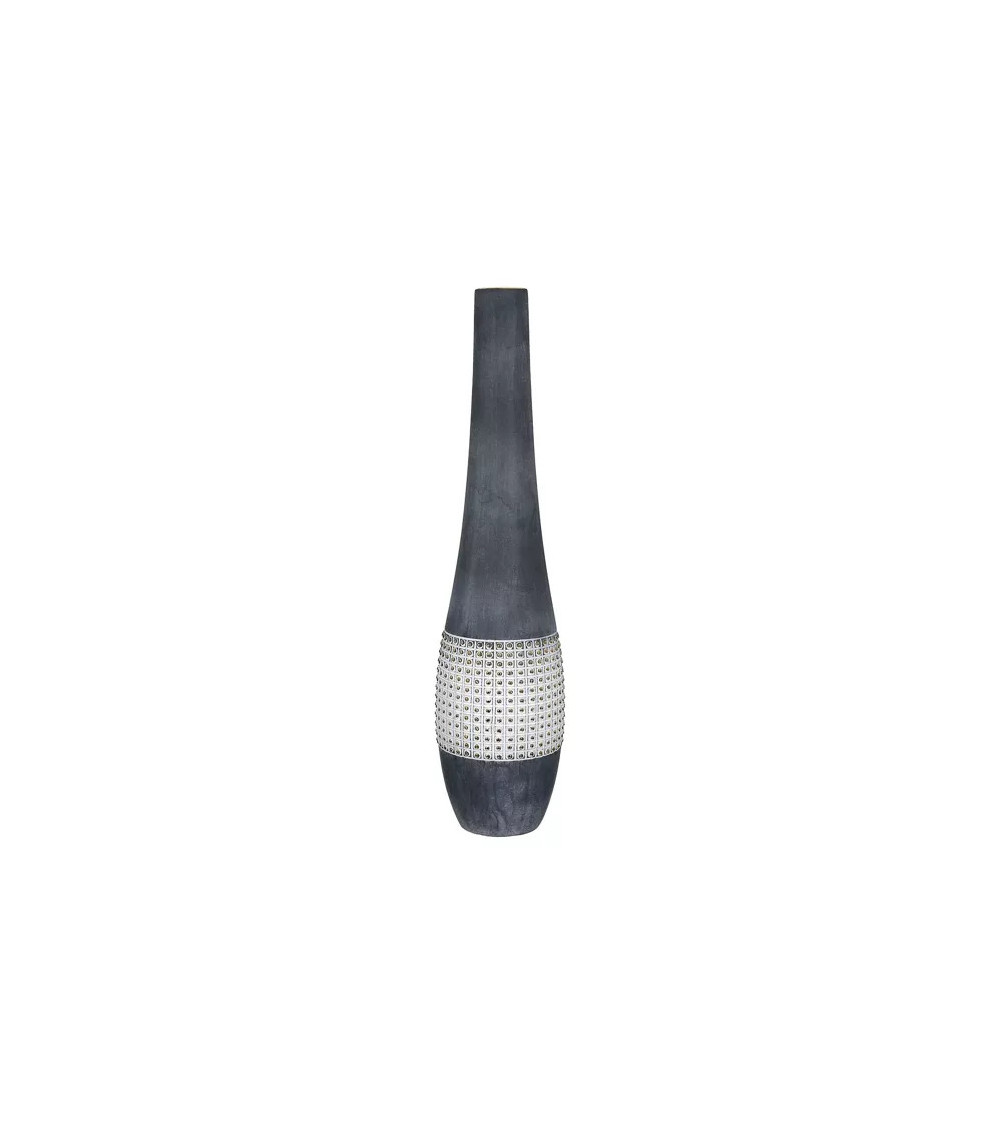 Vase de sol en céramique anthracite pour souligner avec élégance votre