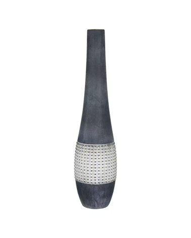 Vase de sol en céramique anthracite pour souligner avec élégance votre