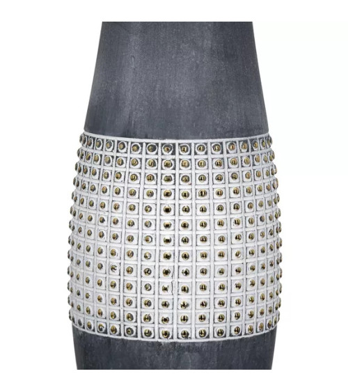 Vase de sol en céramique anthracite pour souligner avec élégance votre